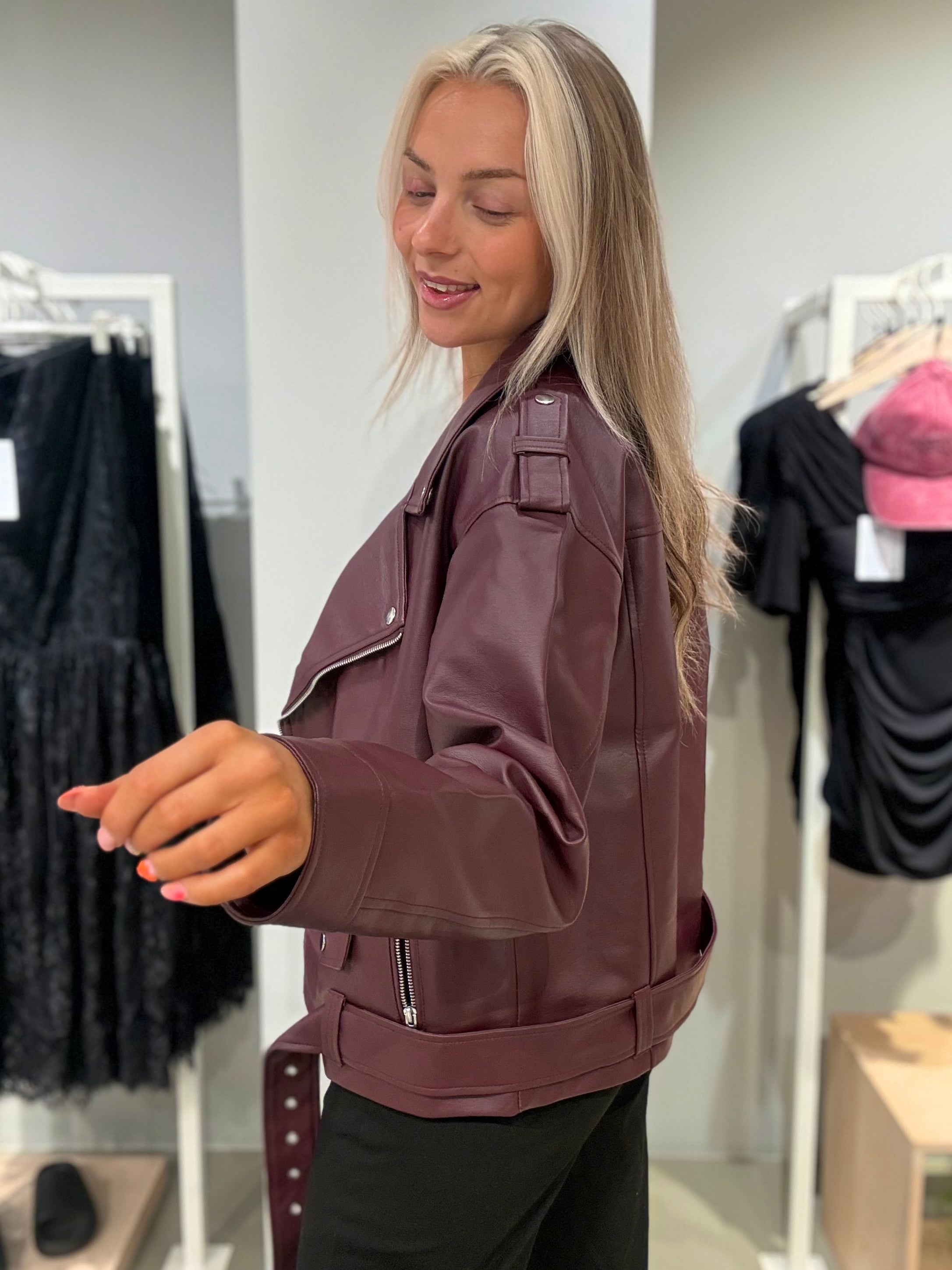 NMPAULINA Biker Jacket - Fig